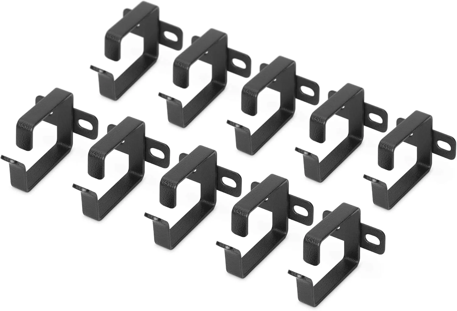 حلقه مدیریت کابل 1U، 44x60 میلی متر 10 عدد، رنگ مشکی (RAL 9005)