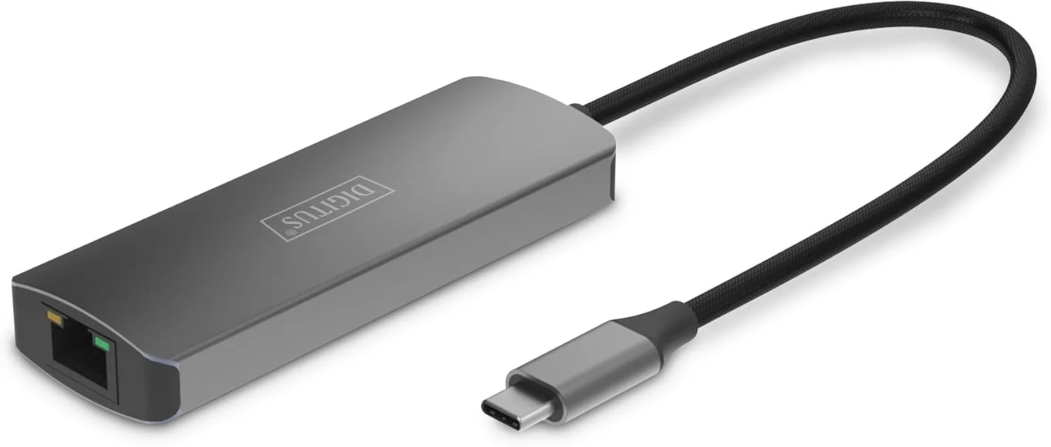 اکستندر USB-C به HDMI دیجی توس DS-55343 - UHD 4K 120Hz - 30 متر از طریق کابل LAN - ست فرستنده و گیرنده - HDMI 2.1، HDCP 2.3، USB 3.1 - HDR، رنگ عمیق