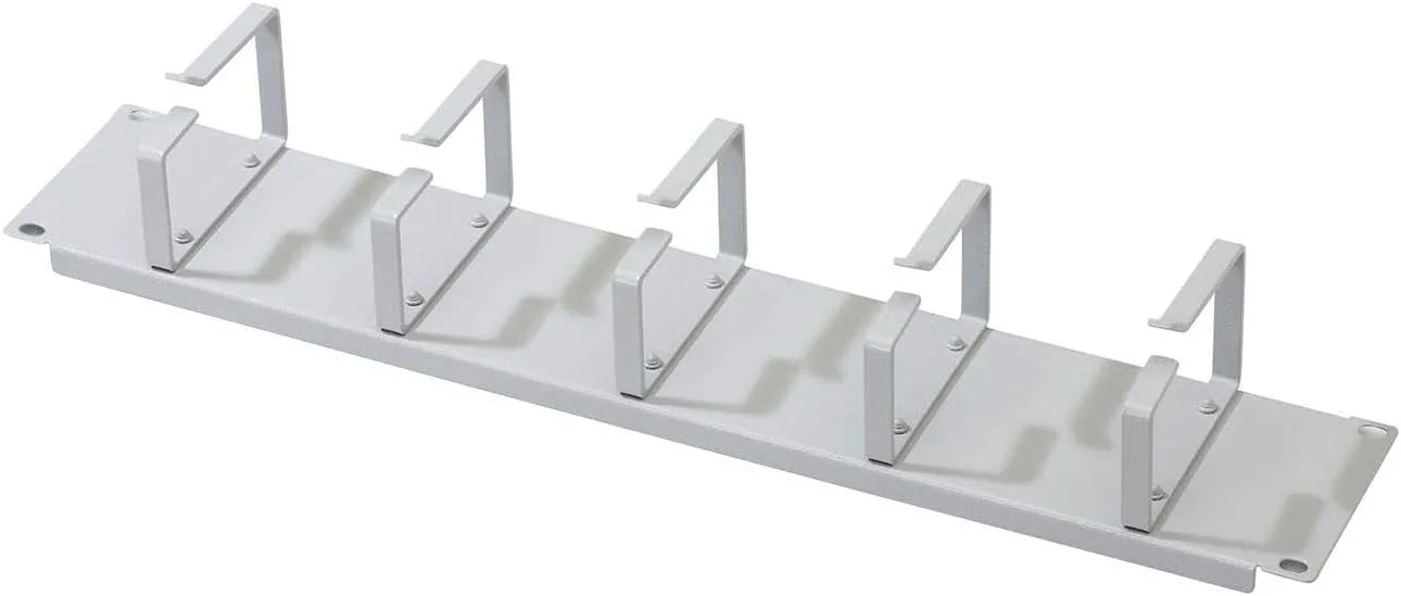 پنل پچ کابل DIGITUS - 2U - 5 راهنما 88.5 x 60mm - رک شبکه 19 اینچی - کابل پچ - خاکستری