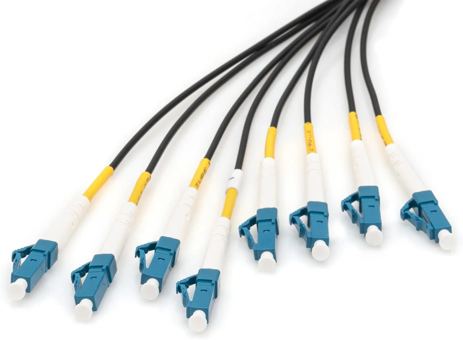 کابل فیبر نوری یونیورسال از پیش مونتاژ شده DIGITUS، سینگل مود OS2، 8 فیبر، LC/UPC - LC/UPC، 100 متر، مشکی