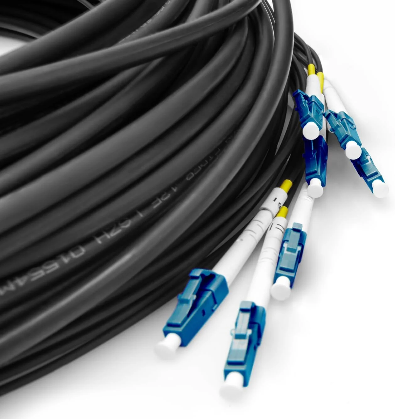 کابل فیبر نوری یونیورسال از پیش مونتاژ شده DIGITUS، سینگل مود OS2، 8 فیبر، LC/UPC - LC/UPC، 100 متر، مشکی