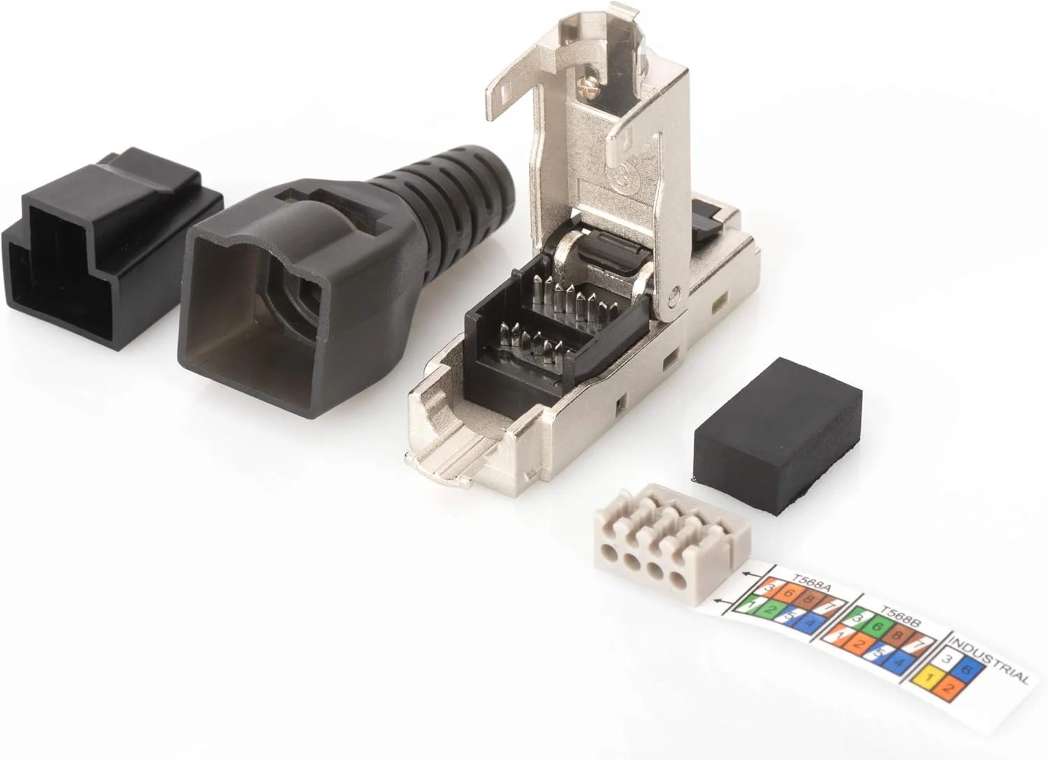 کانکتور RJ45 شیلددار Digitus Assmann pro برای مونتاژ در محل (DN-93631)