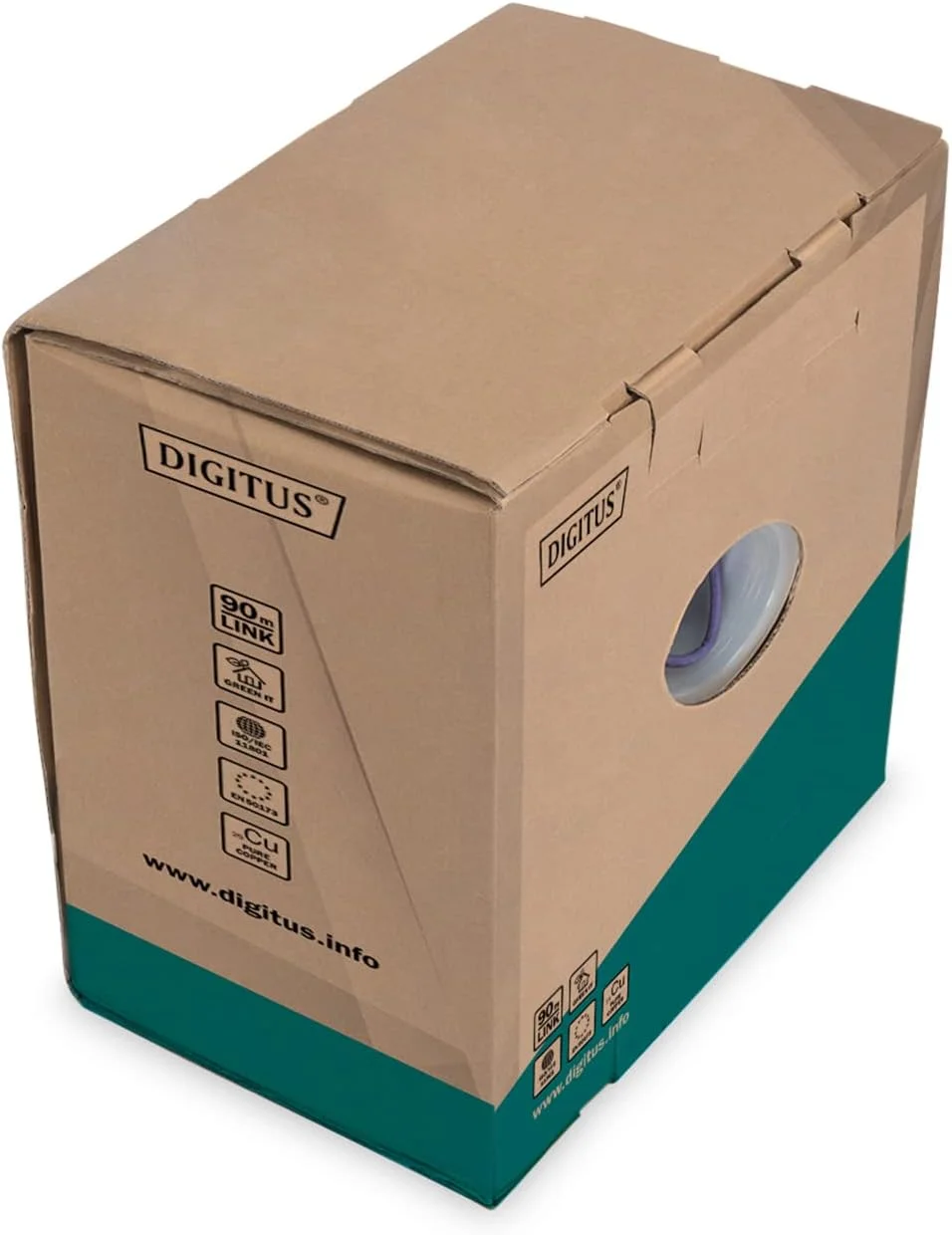 کابل نصب Digitus CAT 6 U-UTP، 250 مگاهرتز، AWG 23/1 Dca (LSZH-1)، 305 متر، جعبه کاغذی، سیمپلکس، بنفش کابل نصب Digitus CAT 6 U-UTP، 250 مگاهرتز، AWG 23/1 Dca (LSZH-1)، 305 متر، جعبه کاغذی، سیمپلکس، بنفش