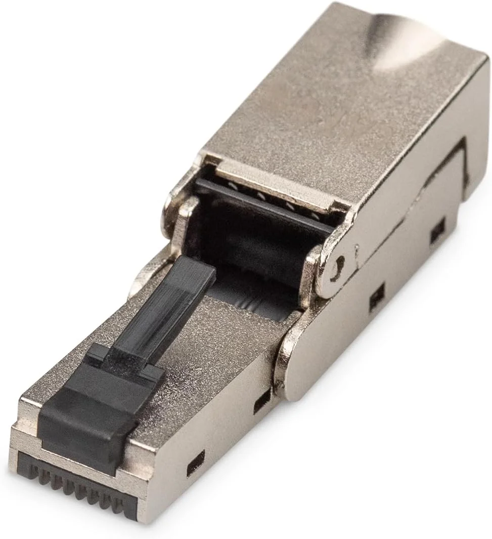 کانکتور شبکه DIGITUS DN-93636 - Cat 6A - شیلد 360 درجه - خم شو - کانکتور RJ45 Cat6A - 500 مگاهرتز - 10GBase-T - 10 گیگابیت بر ثانیه - AWG 27/7 تا AWG 22/1
