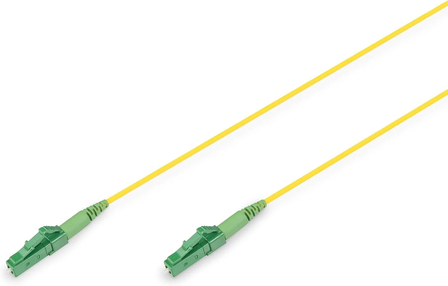 کابل فیبر نوری DIGITUS DK-2933-01-APC-SX OS2-5 متری - LC/(APC) به LC/(APC) - کابل فیبر نوری سیمپلکس - FTTH، FTTB و FTTx - کابل LAN فیبر تک حالته SM - نوع فیبر: 9/125 µ - زرد (زرد)