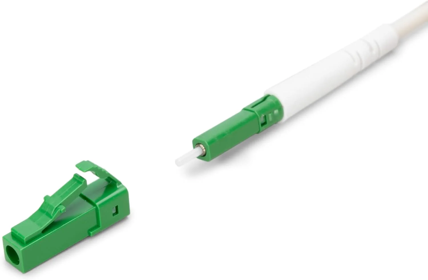 کابل فیبر نوری FTTH Digitus - OS2 - Single Mode - 30 متر - 1 فیبر - کانکتور LC-APC - از پیش مونتاژ شده - بهینه سازی شده برای خمش G.657A2 - قابل دمش - کابل فیبر نوری - سفید