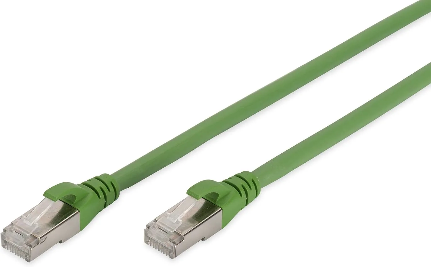 کابل شبکه DIGITUS CAT 6A S-FTP، مس، PUR AWG 26/7، 20.00 متر، سبز (مشابه RAL 6018)