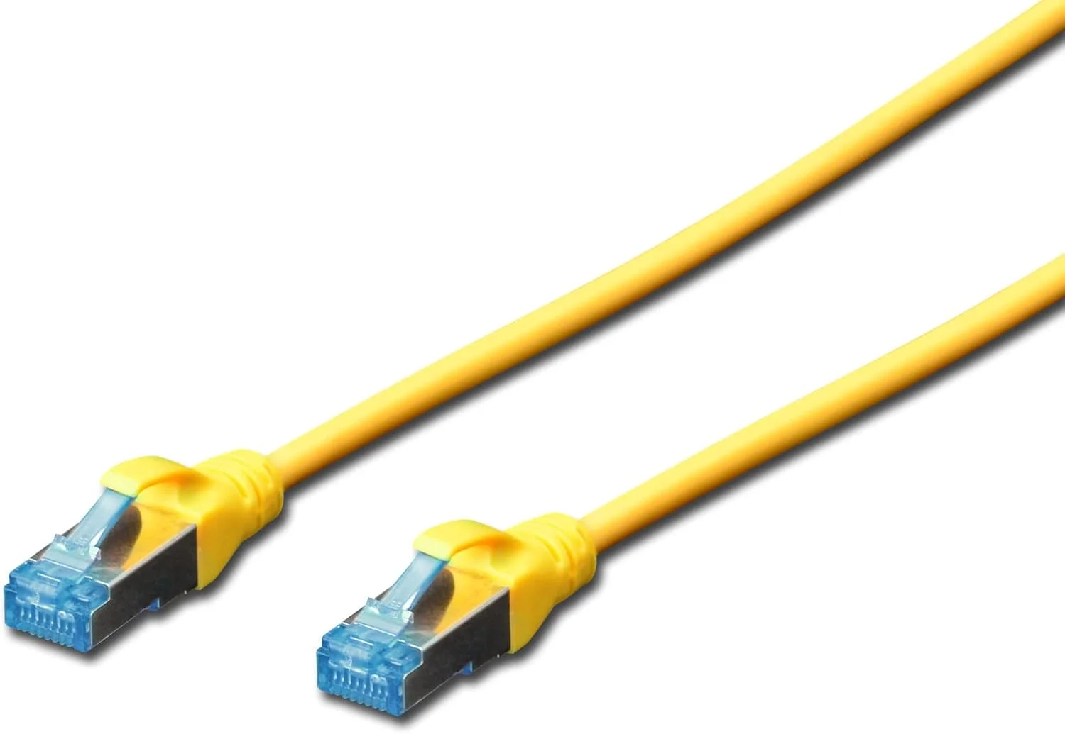 کابل شبکه DIGITUS LAN Cat 5e - 5 متری - کابل شبکه RJ45 - SF/UTP شیلددار - سازگار با Cat-6 و Cat-6A - زرد