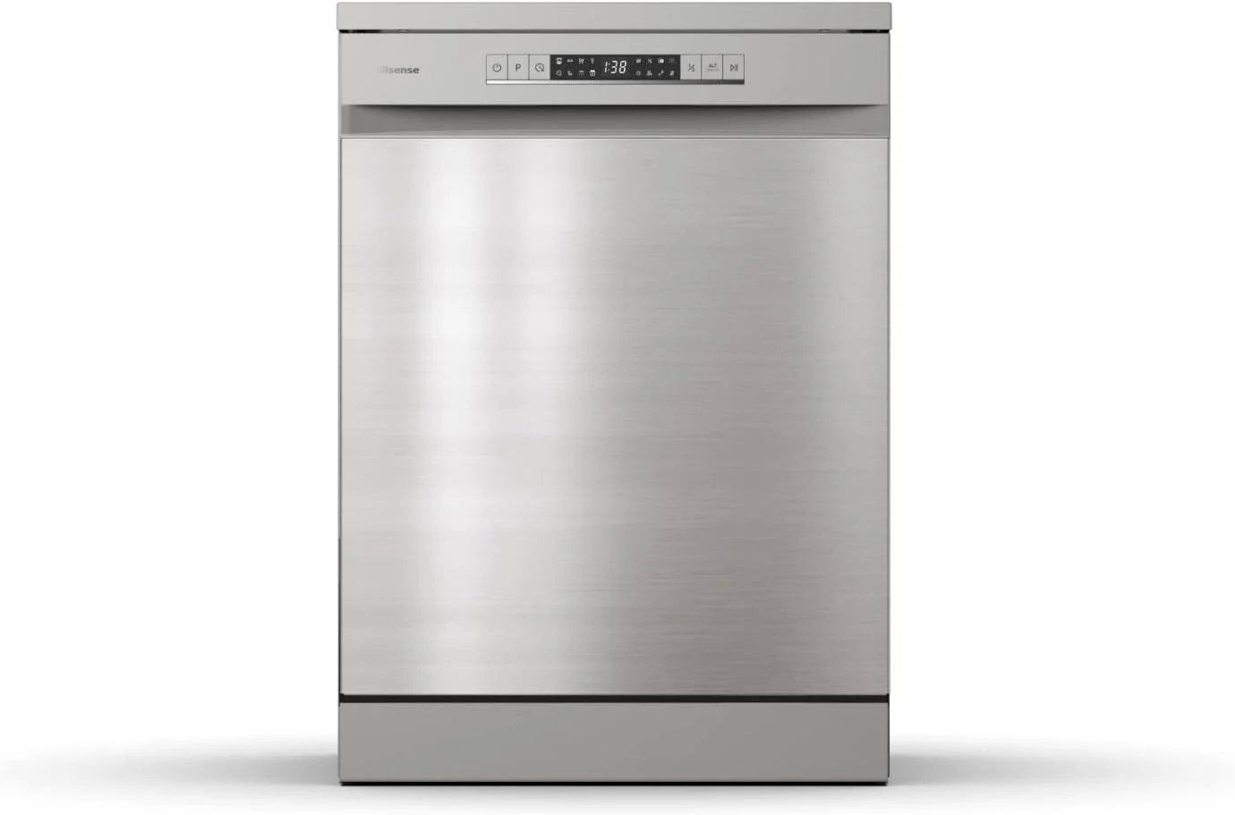ماشین ظرفشویی ایستاده هایسنس مدل HS622E90X با ظرفیت 13 نفره، 8 برنامه شستشو، کم مصرف در آب و انرژی، نقره ای، 1 سال گارانتی