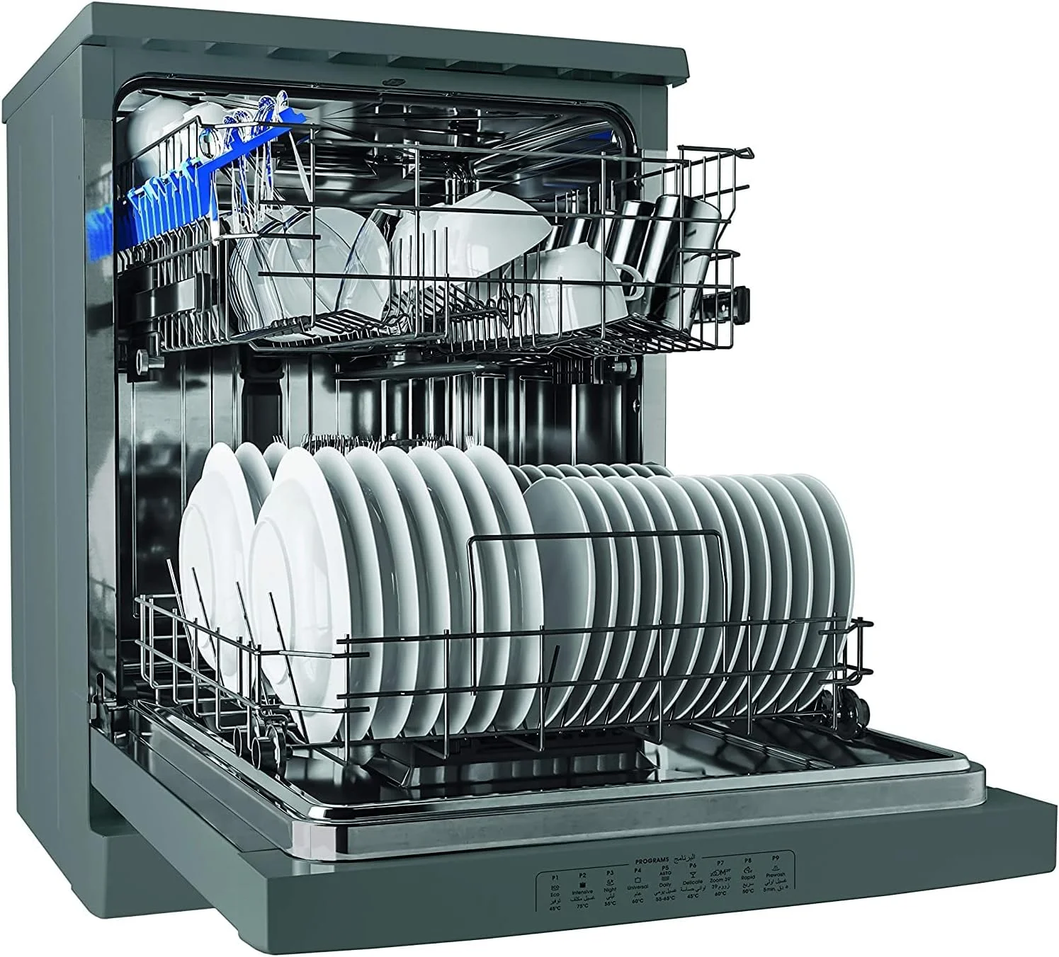 ماشین ظرفشویی کندی Brava با ظرفیت 13 نفره، دارای Simply Fi Zoom 39 RAPID 24، رنگ نقره ای، مدل CDPN2D360PX-19 با 1 سال گارانتی کامل ماشین ظرفشویی کندی Brava با ظرفیت 13 نفره، دارای Simply Fi Zoom 39 RAPID 24، رنگ نقره ای، مدل CDPN2D360PX-19 با 1 سال گارانتی کامل