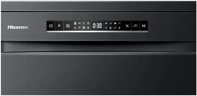 ماشین ظرفشویی ایستاده هایسنس مدل HS623E91BST با ظرفیت 15 نفره، 8 برنامه شستشو و رنگ مشکی - 1 سال گارانتی ماشین ظرفشویی ایستاده هایسنس مدل HS623E91BST با ظرفیت 15 نفره، 8 برنامه شستشو و رنگ مشکی - 1 سال گارانتی