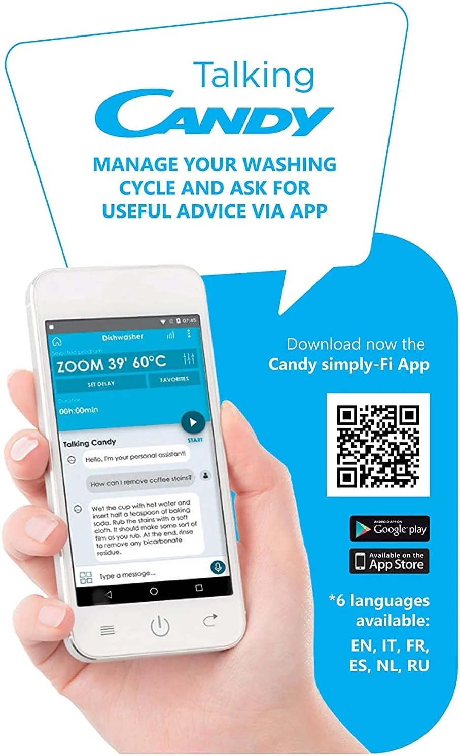 ماشین ظرفشویی کندی Brava با ظرفیت 13 نفره، دارای Simply Fi Zoom 39 RAPID 24، رنگ نقره ای، مدل CDPN2D360PX-19 با 1 سال گارانتی کامل ماشین ظرفشویی کندی Brava با ظرفیت 13 نفره، دارای Simply Fi Zoom 39 RAPID 24، رنگ نقره ای، مدل CDPN2D360PX-19 با 1 سال گارانتی کامل