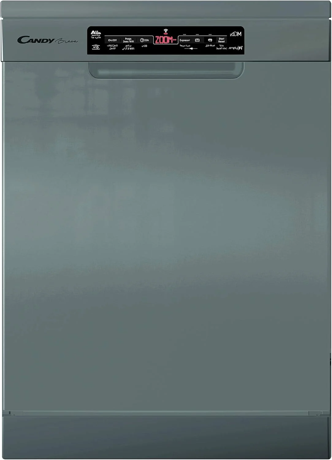 ماشین ظرفشویی کندی براوا با ظرفیت 13 نفره - Simply fi - ZOOM 39' - RAPID 24'' - استیل ضد زنگ - CDPN 2D360PX-19