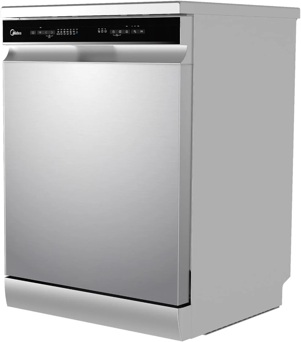 ماشین ظرفشویی ایستاده هوشمند میدیا، 14 نفره، 9 برنامه، Wi-Fi، شروع تاخیری و شستشوی دوگانه، بی صدا و با راندمان انرژی بالا، شستشوی سریع، قفل کودک، یون Dishfresh نقره ای - WQP14-W7633DSS ماشین ظرفشویی ایستاده هوشمند میدیا، 14 نفره، 9 برنامه، Wi-Fi، شروع تاخیری و شستشوی دوگانه، بی صدا و با راندمان انرژی بالا، شستشوی سریع، قفل کودک، یون Dishfresh نقره ای - WQP14-W7633DSS