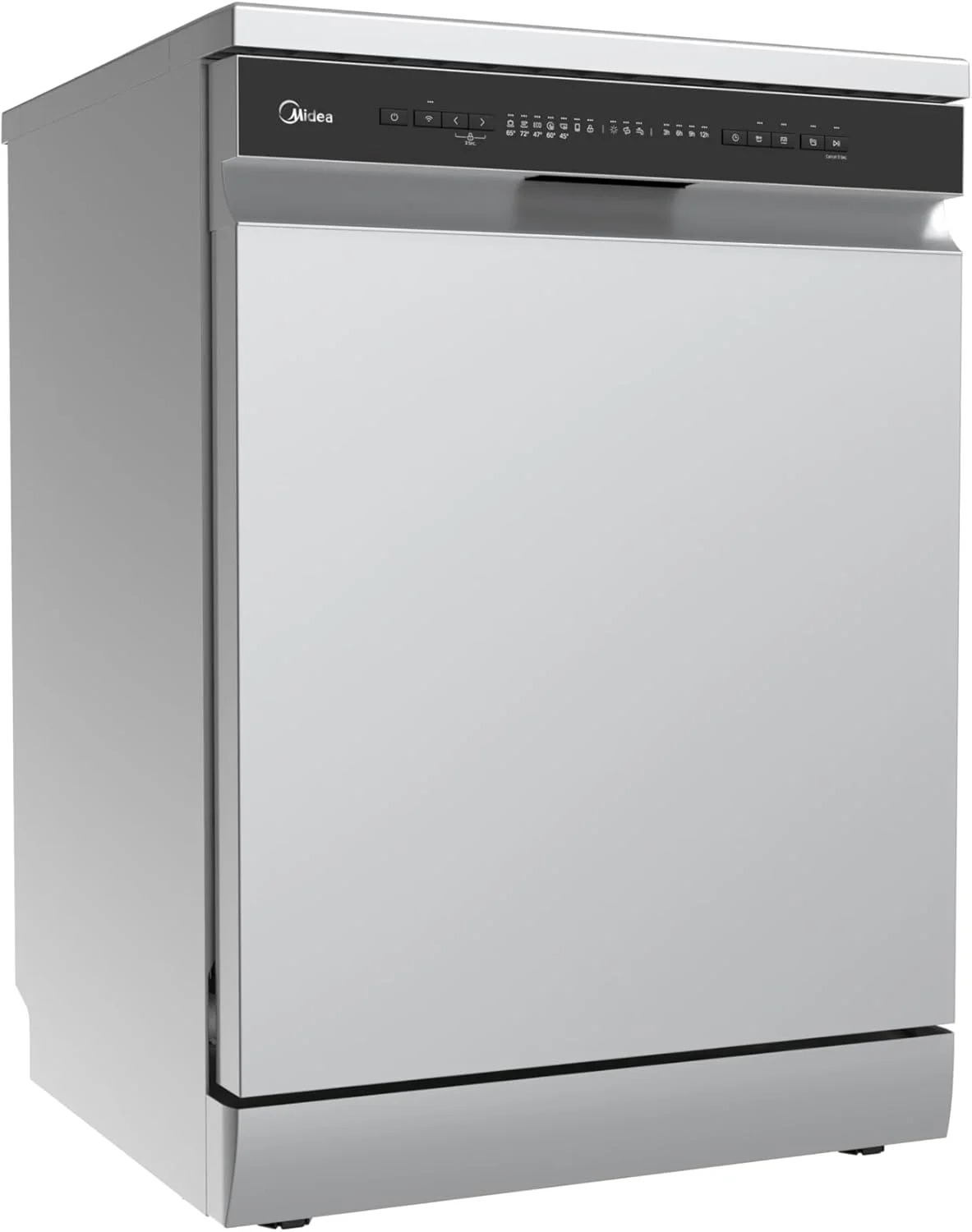 ماشین ظرفشویی ایستاده میدیا 14 نفره، 8 برنامه، تمام اتوماتیک با فیلتر ضد باکتری، فناوری خشک کردن خودکار، برنامه بهداشتی و اقتصادی اضافی، 3 کشو، نقره ای WQP14-W5233C(S)-GCC