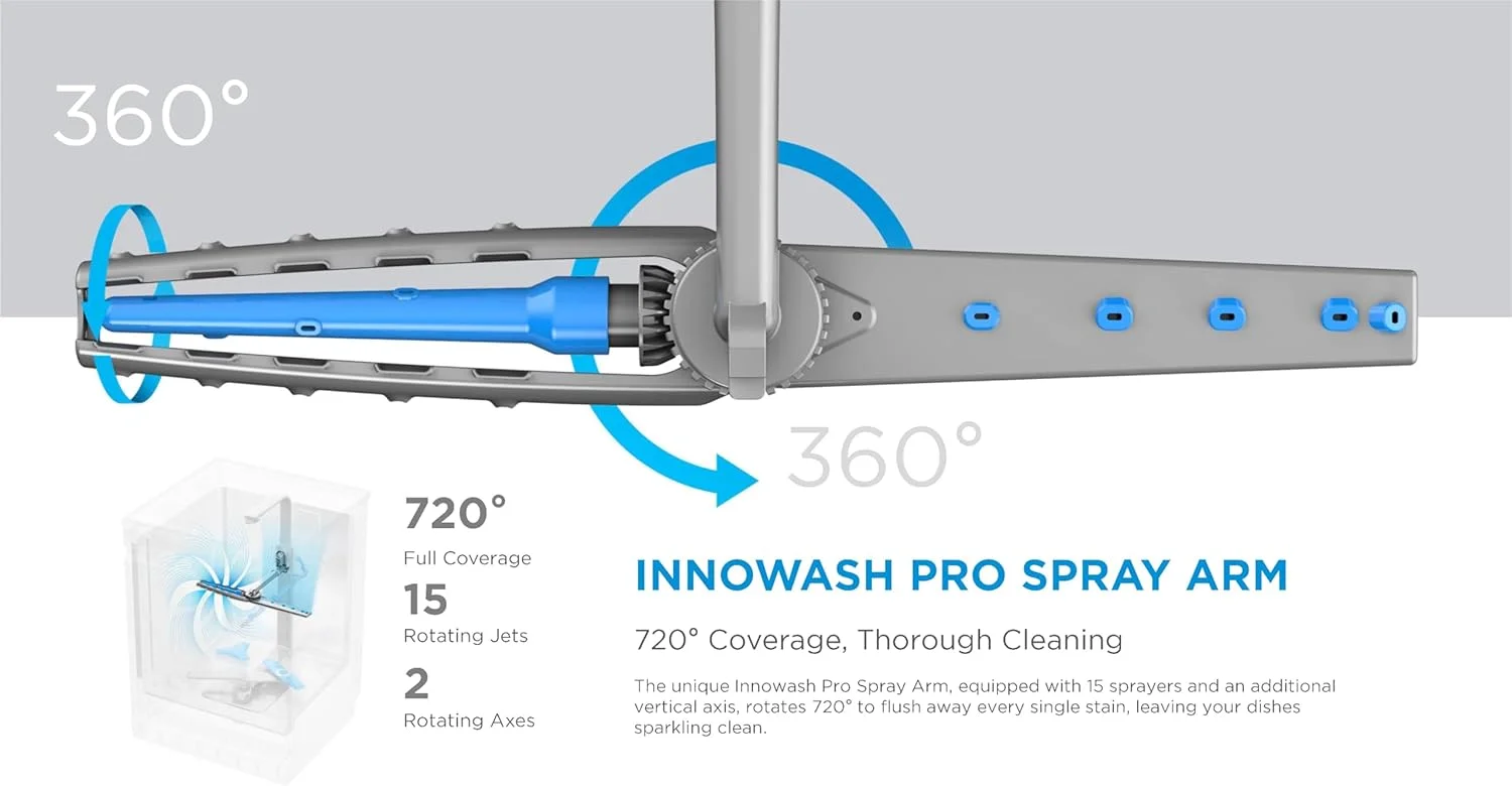 ماشین ظرفشویی ایستاده هوشمند میدیا با موتور BLDC، 15 نفره، 9 برنامه، وای فای، سرعت توربو، شستشوی قدرتمند و عملکرد باز شدن خودکار، بی صدا و با راندمان انرژی بالا، مشکی - WQP15-WU7633GUR(BS)-GCC