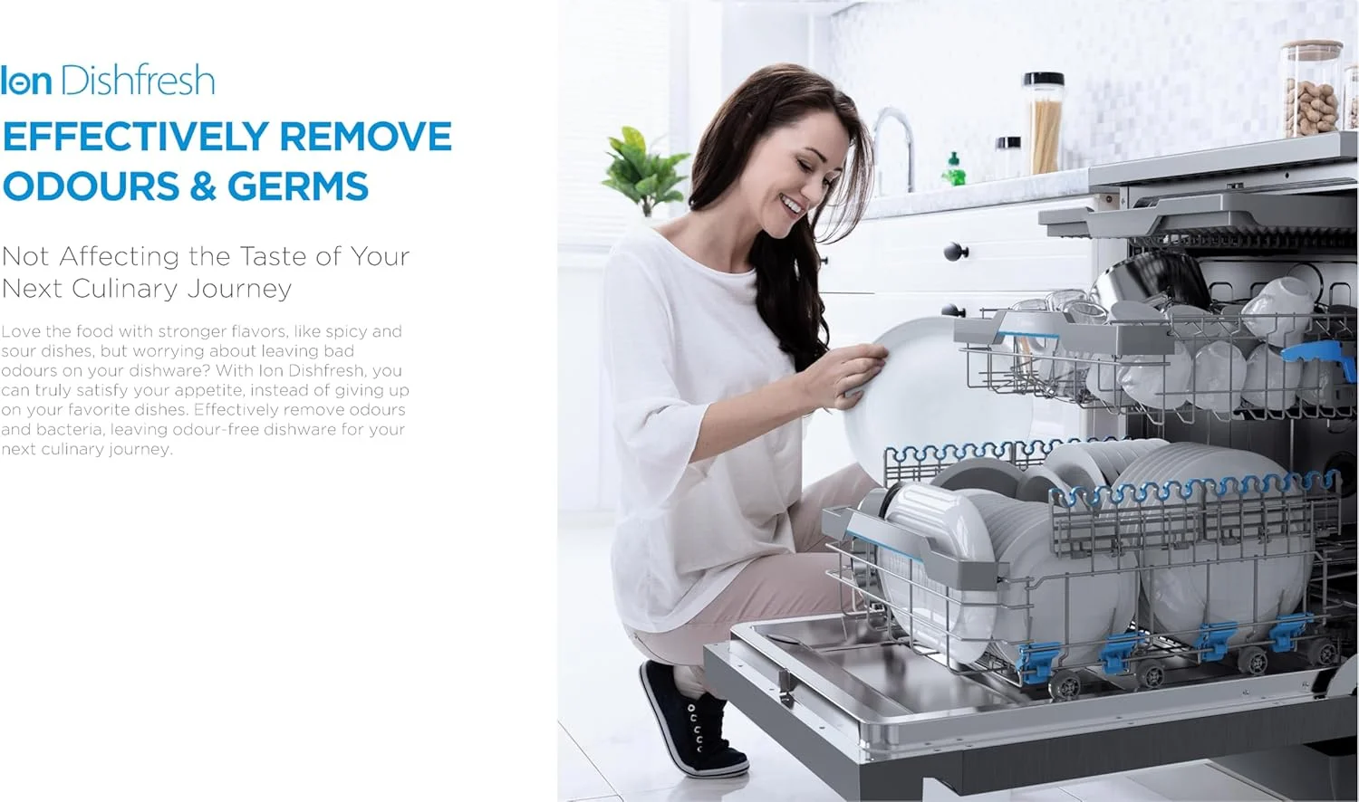 ماشین ظرفشویی ایستاده هوشمند میدیا با موتور BLDC، 15 نفره، 9 برنامه، وای فای، سرعت توربو، شستشوی قدرتمند و عملکرد باز شدن خودکار، بی صدا و با راندمان انرژی بالا، مشکی - WQP15-WU7633GUR(BS)-GCC