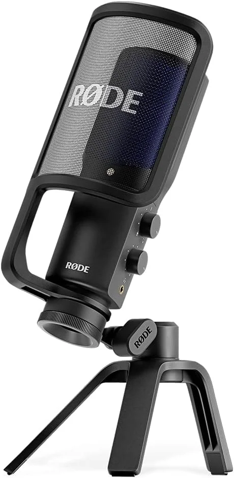 میکروفون USB حرفه ای Røde Nt-Usb+ برای ضبط صدای استثنایی به طور مستقیم روی کامپیوتر یا دستگاه تلفن همراه