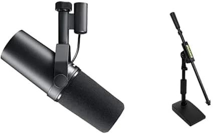 میکروفون Shure SM7dB به همراه پایه رومیزی جمع و جور و کم حجم
