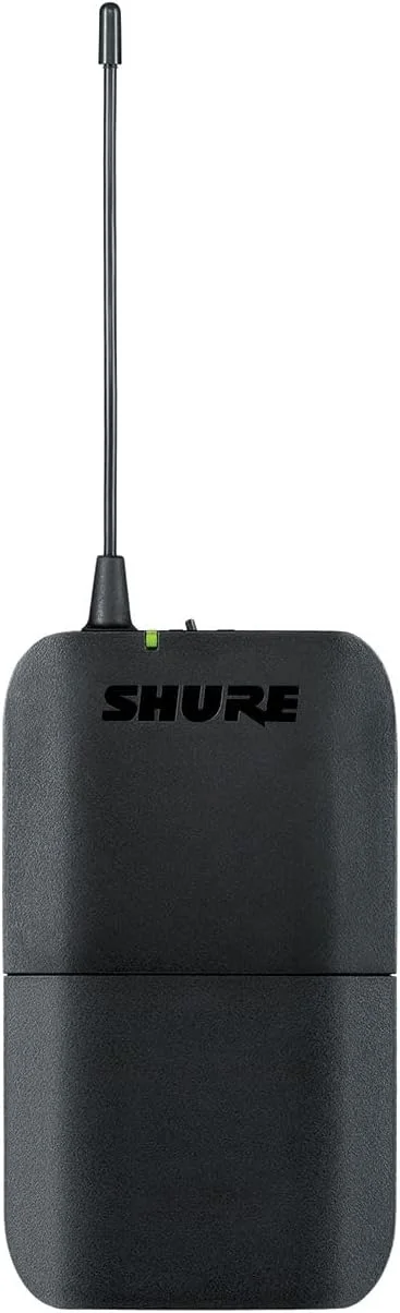 سیستم میکروفون بی سیم Shure BLX14/CVL - عمر باتری 14 ساعته، برد 300 فوت، UHF | شامل میکروفون یقه ای CVL، فرستنده بدنه، گیرنده تک کاناله | باند H9 (BLX14/CVL-H9)