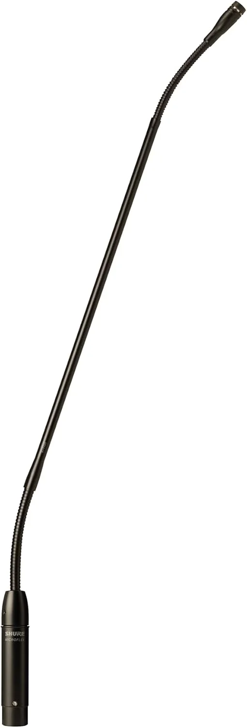 میکروفون کندانسور کاردیوئید Shure MX418D/C، گردن غازی 18 اینچی، شامل پایه رومیزی با کابل 10 فوتی، عملکردهای منطقی، سوئیچ قابل برنامه ریزی، نشانگر LED، بادگیر فوم Snap-Fit میکروفون کندانسور کاردیوئید Shure MX418D/C، گردن غازی 18 اینچی، شامل پایه رومیزی با کابل 10 فوتی، عملکردهای منطقی، سوئیچ قابل برنامه ریزی، نشانگر LED، بادگیر فوم Snap-Fit