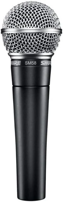 بسته میکروفون وکال داینامیک کاردیوید Shure SM58-LC به همراه آداپتور پایه و کیف زیپ دار بسته میکروفون وکال داینامیک کاردیوید Shure SM58-LC به همراه آداپتور پایه و کیف زیپ دار