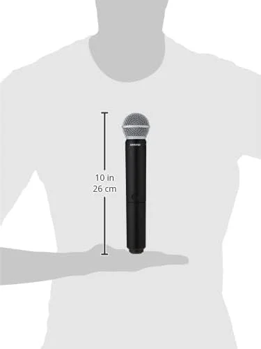 سیستم وایرلس وکال Shure BLX24/SM58 با میکروفون SM58، همه کاره، کاردیوئید، ایده آل برای سخنرانی، اجرای زنده و آواز، مشکی سیستم وایرلس وکال Shure BLX24/SM58 با میکروفون SM58، همه کاره، کاردیوئید، ایده آل برای سخنرانی، اجرای زنده و آواز، مشکی