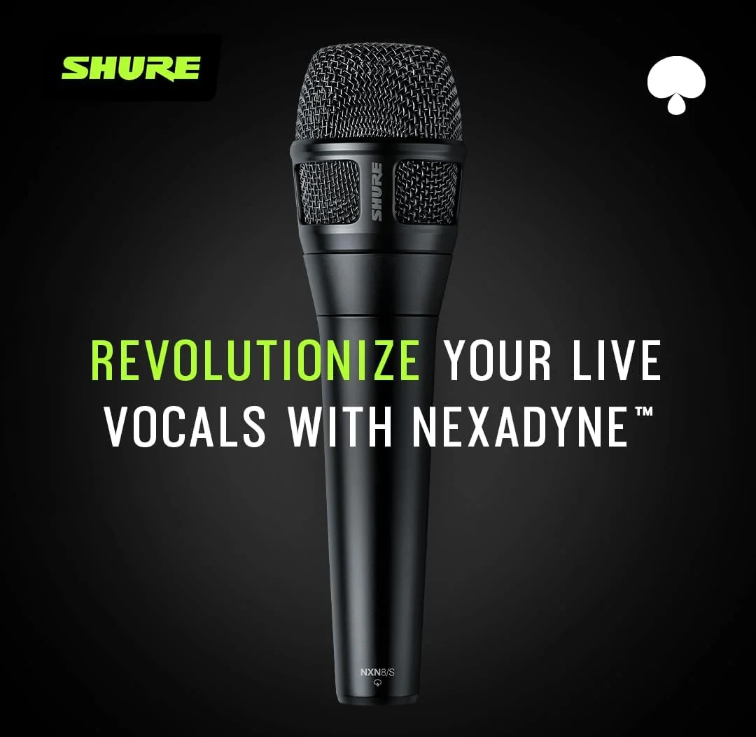 میکروفون وکال داینامیک سوپرکاردیوئید Shure Nexadyne 8/S با فناوری Dual-Engine، ضبط صدای متمرکز، قابلیت اطمینان - ایده آل برای وکالیست هایی که به حداکثر ایزوله سازی و کنترل دقیق صدا نیاز دارند میکروفون وکال داینامیک سوپرکاردیوئید Shure Nexadyne 8/S با فناوری Dual-Engine، ضبط صدای متمرکز، قابلیت اطمینان - ایده آل برای وکالیست هایی که به حداکثر ایزوله سازی و کنترل دقیق صدا نیاز دارند