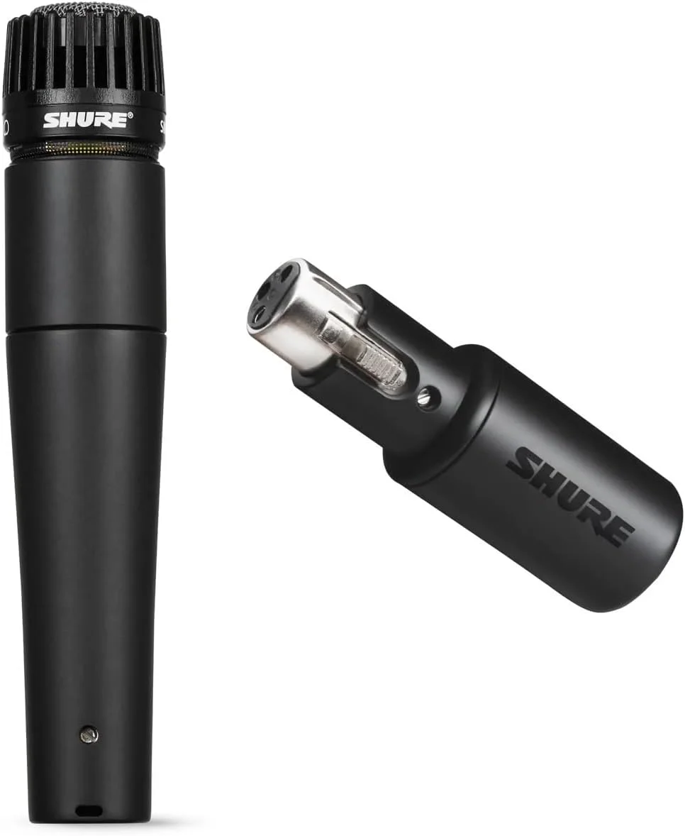 میکروفون ساز Shure SM57، داینامیک + رابط دیجیتال Shure MVX2U XLR به USB با جک هدفون