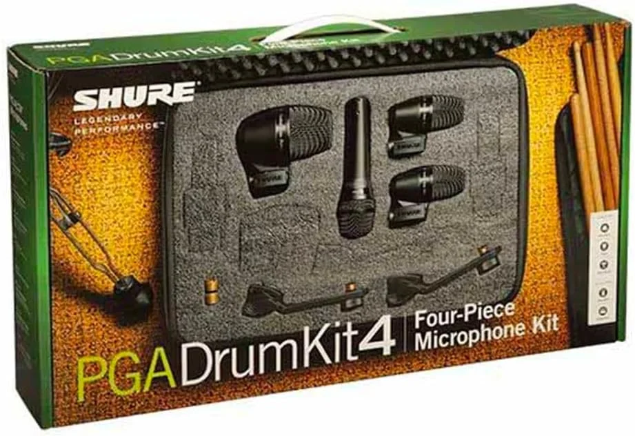کیت میکروفون استودیویی 4 تکه Shure PGASTUDIOKIT4 کیت میکروفون استودیویی 4 تکه Shure PGASTUDIOKIT4