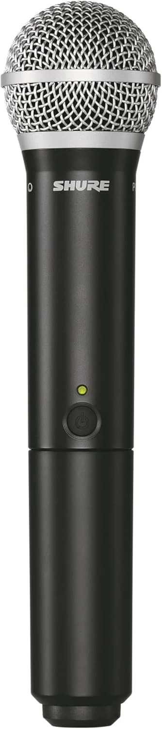 سیستم میکروفون بی سیم UHF Shure BLX24/PG58 - ایده آل برای کلیسا، کارائوکه، آواز - عمر باتری 14 ساعته، برد 300 فوت | شامل میکروفون دستی آوازی PG58، گیرنده تک کاناله | باند H9 سیستم میکروفون بی سیم UHF Shure BLX24/PG58 - ایده آل برای کلیسا، کارائوکه، آواز - عمر باتری 14 ساعته، برد 300 فوت | شامل میکروفون دستی آوازی PG58، گیرنده تک کاناله | باند H9