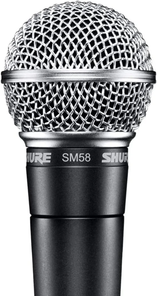 میکروفون وکال داینامیک کاردیوید Shure SM58-LC + رابط دیجیتال XLR به USB Shure MVX2U با جک هدفون میکروفون وکال داینامیک کاردیوید Shure SM58-LC + رابط دیجیتال XLR به USB Shure MVX2U با جک هدفون