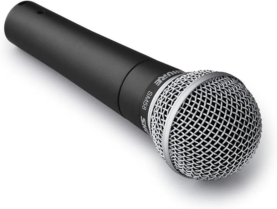 میکروفون وکال داینامیک کاردیوید Shure SM58-LC + رابط دیجیتال XLR به USB Shure MVX2U با جک هدفون میکروفون وکال داینامیک کاردیوید Shure SM58-LC + رابط دیجیتال XLR به USB Shure MVX2U با جک هدفون