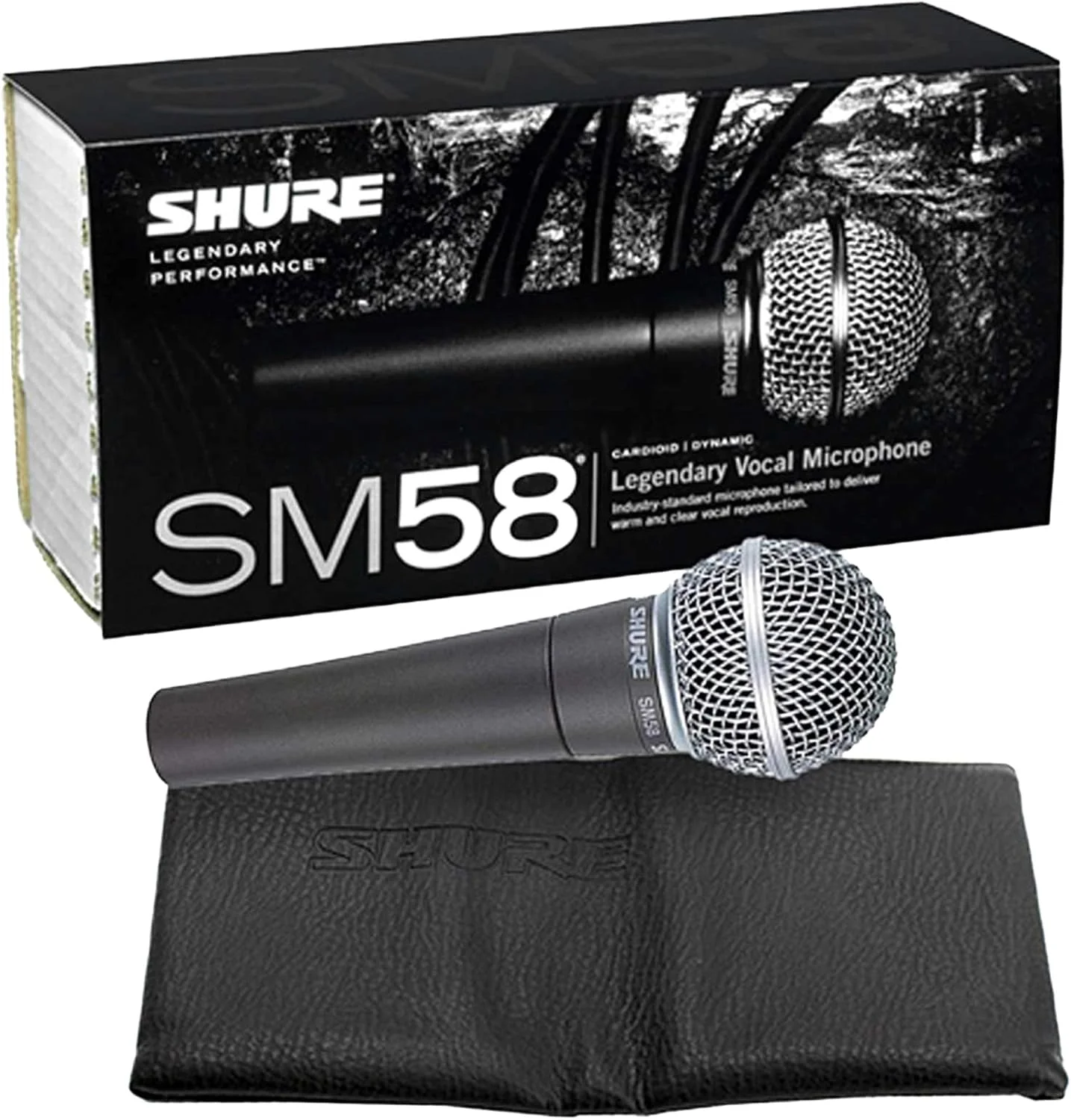 میکروفون داینامیک افسانهای Shure SM58 - مشکی میکروفون داینامیک افسانهای Shure SM58 - مشکی
