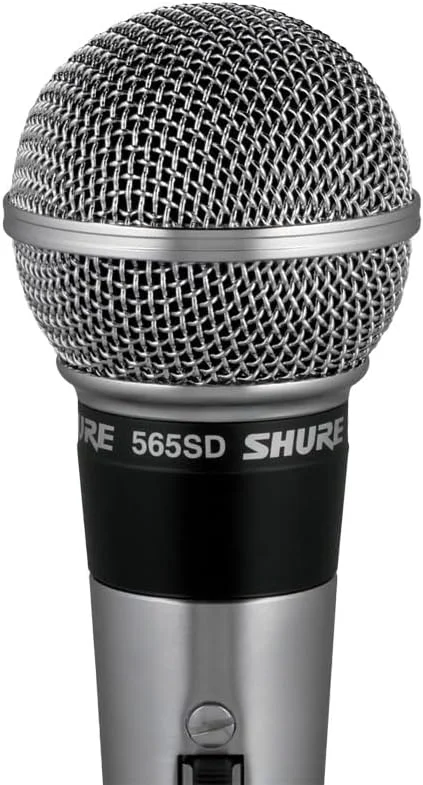 میکروفون وکال کلاسیک Shure 565Sd، الگوی پیکاپ کاردیوید، آماده استودیو، دارای فیلتر پاپ، برای آواز و اجرای زنده، نقره ای، 565Sd-Lc میکروفون وکال کلاسیک Shure 565Sd، الگوی پیکاپ کاردیوید، آماده استودیو، دارای فیلتر پاپ، برای آواز و اجرای زنده، نقره ای، 565Sd-Lc