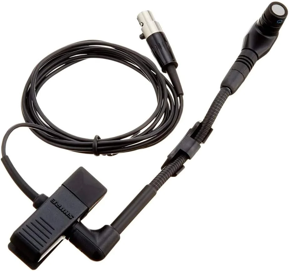 میکروفون گوزن گردنی گیره ای کاردیوئید Shure WB98H/C TQG، به دهانه ساز بادی یا لبه سازهای کوبه ای متصل می شود - مشکی (فرستنده بادی پک بی سیم جداگانه فروخته می شود) میکروفون گوزن گردنی گیره ای کاردیوئید Shure WB98H/C TQG، به دهانه ساز بادی یا لبه سازهای کوبه ای متصل می شود - مشکی (فرستنده بادی پک بی سیم جداگانه فروخته می شود)