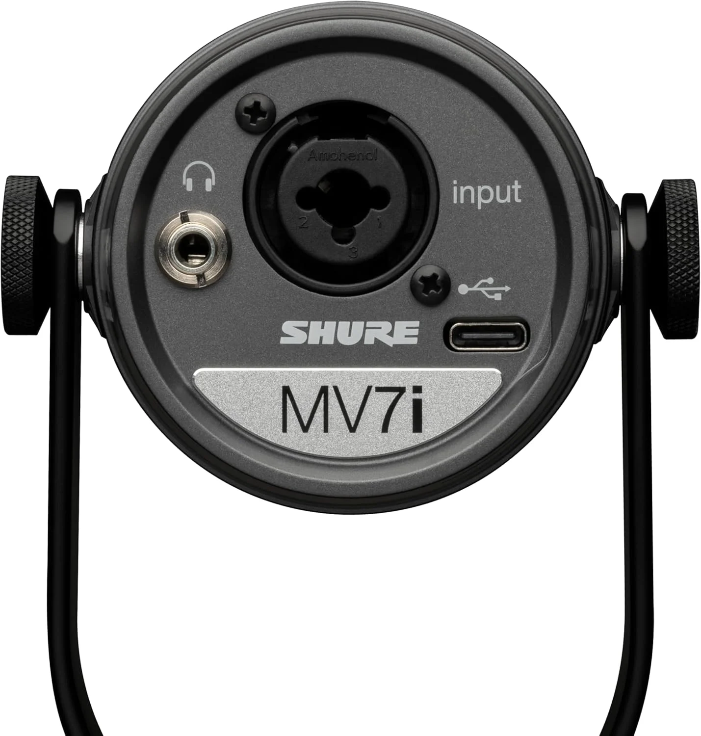 میکروفون هوشمند Shure MV7i با رابط صوتی داخلی - میکروفون پادکست و موسیقی با 2 کانال، XLR و 1/4 اینچ، USB-C برای Mac/PC/تلفن، ویژگی های پیشرفته DSP، طراحی تمام فلزی، حالت سطح خودکار میکروفون هوشمند Shure MV7i با رابط صوتی داخلی - میکروفون پادکست و موسیقی با 2 کانال، XLR و 1/4 اینچ، USB-C برای Mac/PC/تلفن، ویژگی های پیشرفته DSP، طراحی تمام فلزی، حالت سطح خودکار