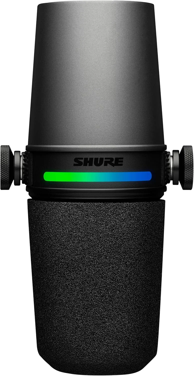 میکروفون هوشمند Shure MV7i با رابط صوتی داخلی - میکروفون پادکست و موسیقی با 2 کانال، XLR و 1/4 اینچ، USB-C برای Mac/PC/تلفن، ویژگی های پیشرفته DSP، طراحی تمام فلزی، حالت سطح خودکار میکروفون هوشمند Shure MV7i با رابط صوتی داخلی - میکروفون پادکست و موسیقی با 2 کانال، XLR و 1/4 اینچ، USB-C برای Mac/PC/تلفن، ویژگی های پیشرفته DSP، طراحی تمام فلزی، حالت سطح خودکار