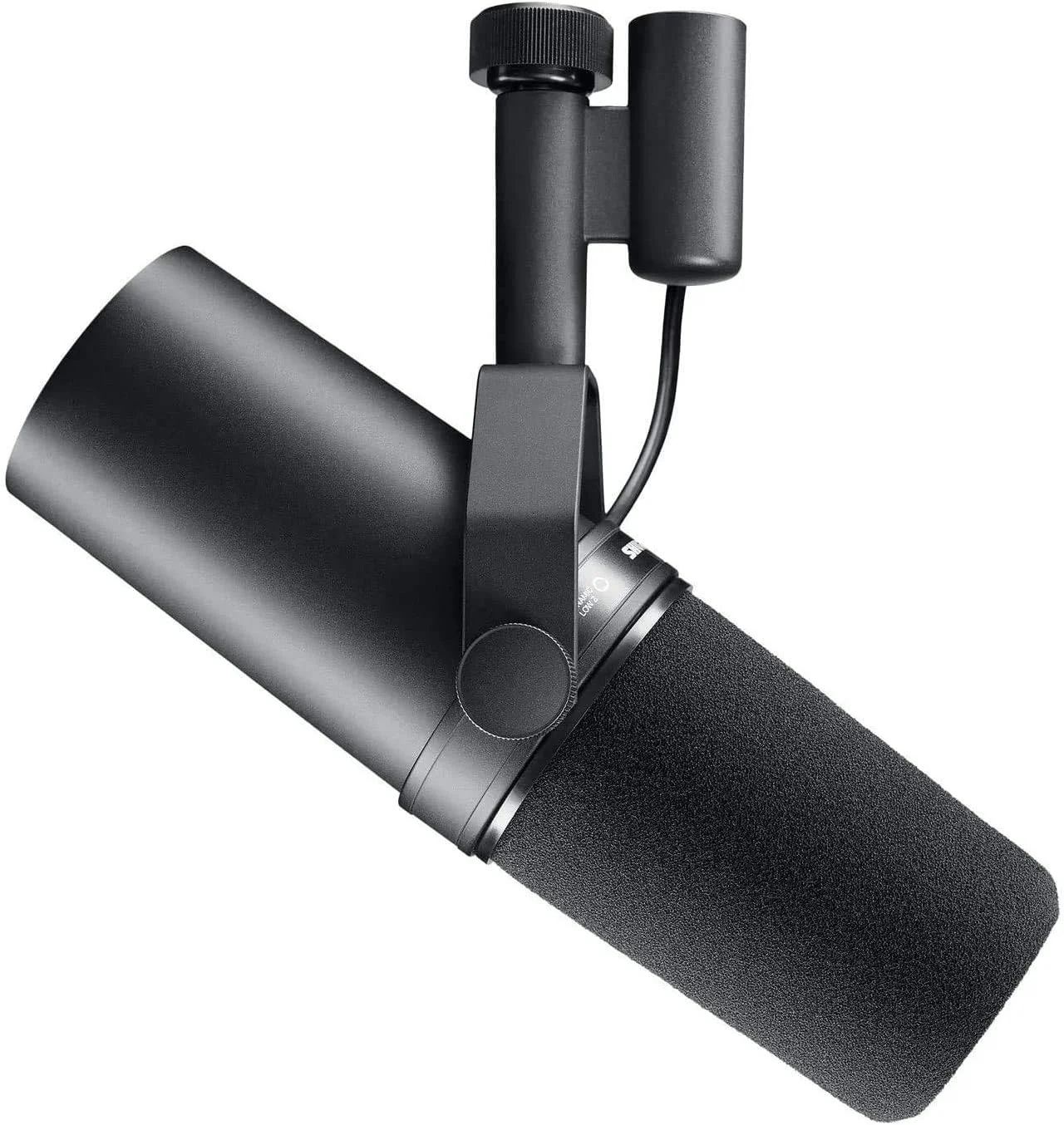 میکروفون استودیویی کاردیوئید Shure SM7B، ضبط حرفه ای صدا، داینامیک، برای پخش زنده، بازی های کامپیوتری و پادکست، مشکی