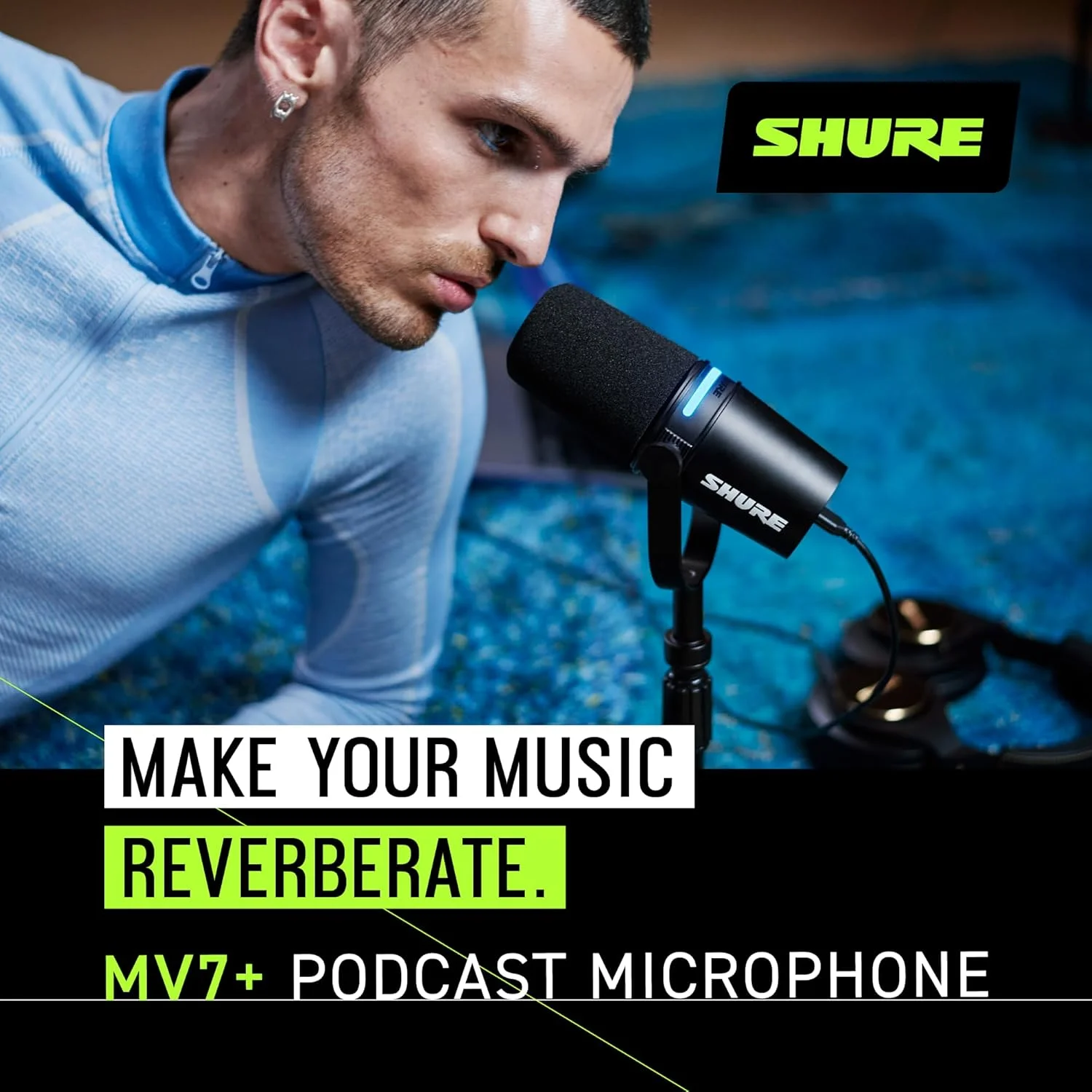 باندل میکروفون پادکست Shure MV7+، صدای بهبود یافته، پنل لمسی LED، خروجی های USB-C و XLR، حالت سطح خودکار، فیلتر پاپ دیجیتال، افکت های Reverb، پادکست، استریمینگ، ضبط - مشکی باندل میکروفون پادکست Shure MV7+، صدای بهبود یافته، پنل لمسی LED، خروجی های USB-C و XLR، حالت سطح خودکار، فیلتر پاپ دیجیتال، افکت های Reverb، پادکست، استریمینگ، ضبط - مشکی