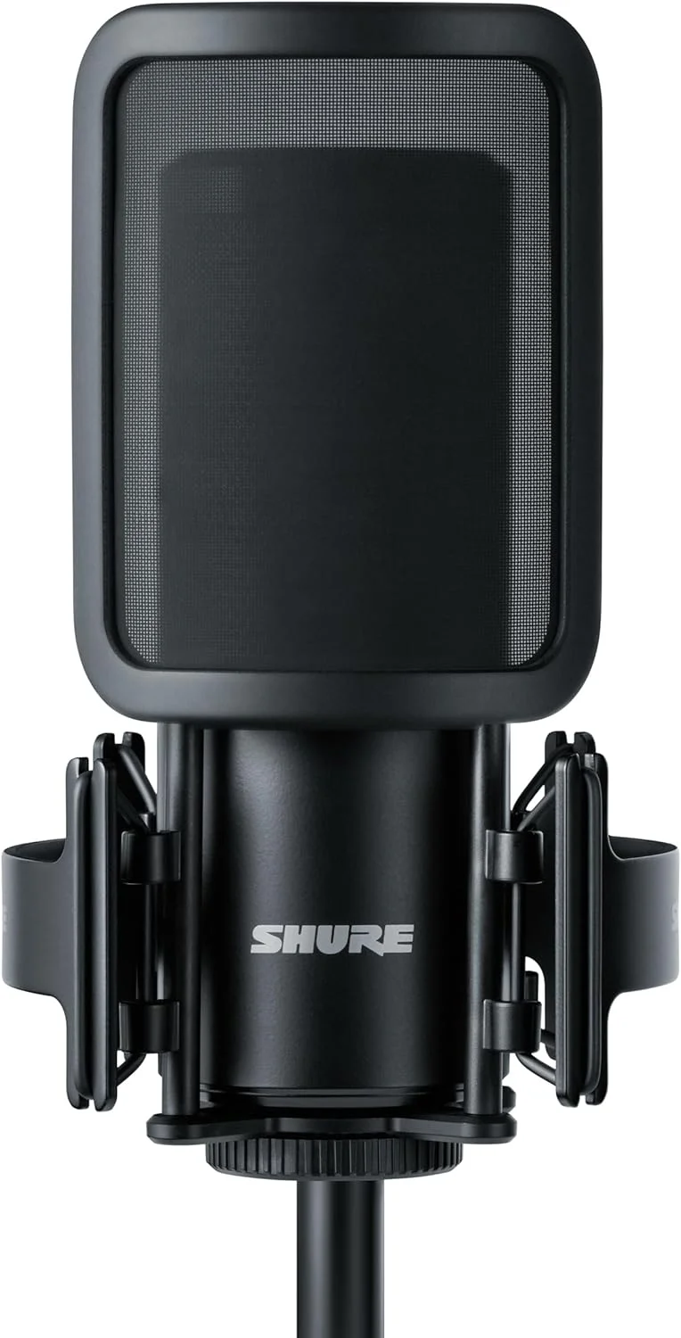 کیت میکروفون استودیویی Shure SM4، میکروفون کاندنسر XLR استودیوی خانگی با صدای آماده میکس - ساختار تمام فلزی، شامل فیلتر پاپ مغناطیسی جداشدنی و شاک مونت (SM4-K-KIT) کیت میکروفون استودیویی Shure SM4، میکروفون کاندنسر XLR استودیوی خانگی با صدای آماده میکس - ساختار تمام فلزی، شامل فیلتر پاپ مغناطیسی جداشدنی و شاک مونت (SM4-K-KIT)