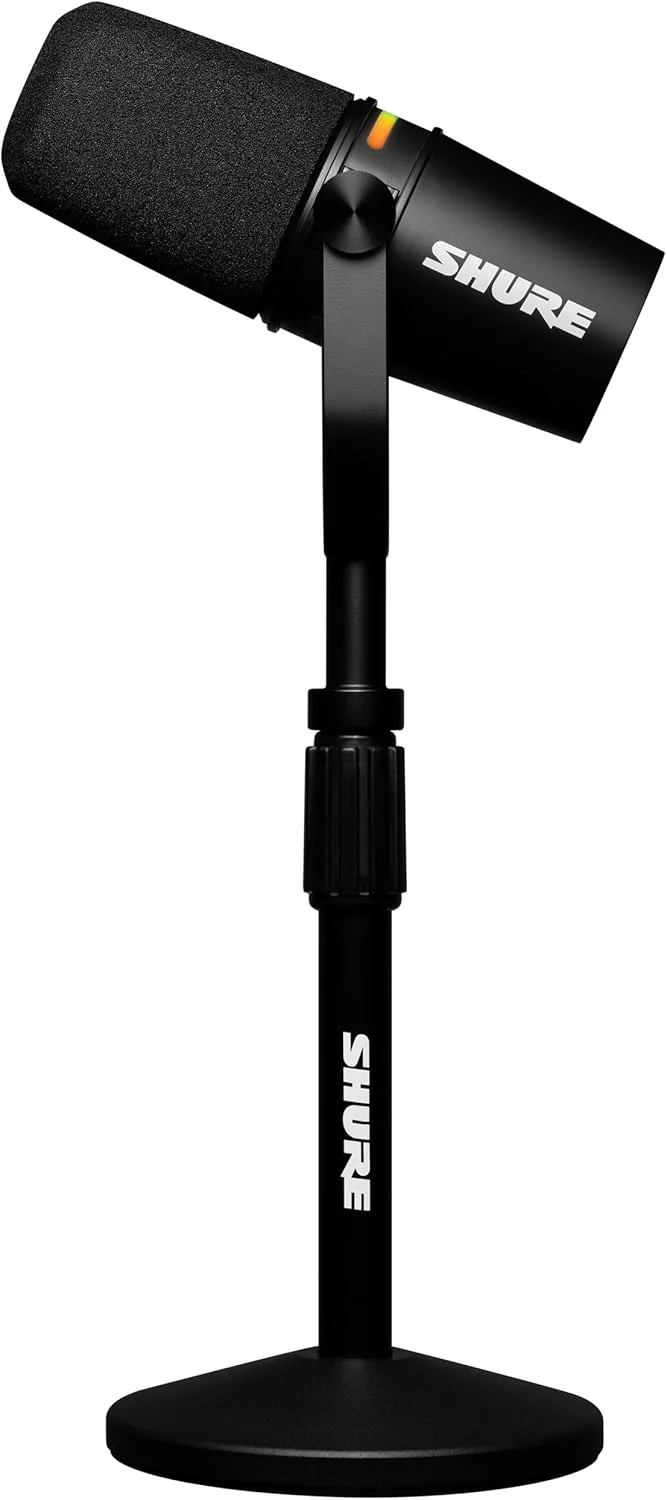 باندل میکروفون پادکست Shure MV7+، صدای بهبود یافته، پنل لمسی LED، خروجی های USB-C و XLR، حالت سطح خودکار، فیلتر پاپ دیجیتال، افکت های Reverb، پادکست، استریمینگ، ضبط - مشکی باندل میکروفون پادکست Shure MV7+، صدای بهبود یافته، پنل لمسی LED، خروجی های USB-C و XLR، حالت سطح خودکار، فیلتر پاپ دیجیتال، افکت های Reverb، پادکست، استریمینگ، ضبط - مشکی