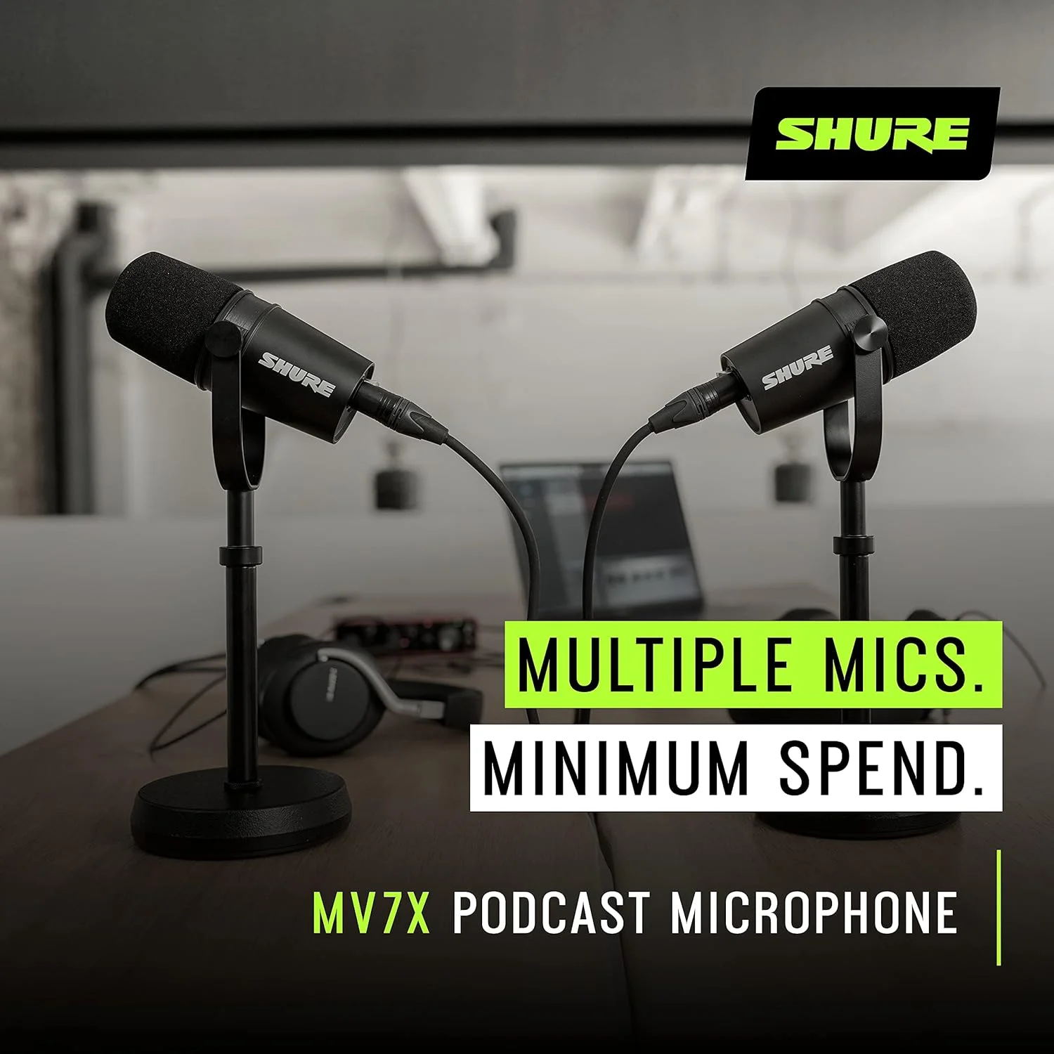 میکروفون Shure MV7X (بازسازی شده)، میکروفون پادکست حرفه ای، ضبط صدای پویا، سازگار با XLR جهانی، ایده آل برای بازی های رایانه ای و پخش زنده، مشکی میکروفون Shure MV7X (بازسازی شده)، میکروفون پادکست حرفه ای، ضبط صدای پویا، سازگار با XLR جهانی، ایده آل برای بازی های رایانه ای و پخش زنده، مشکی