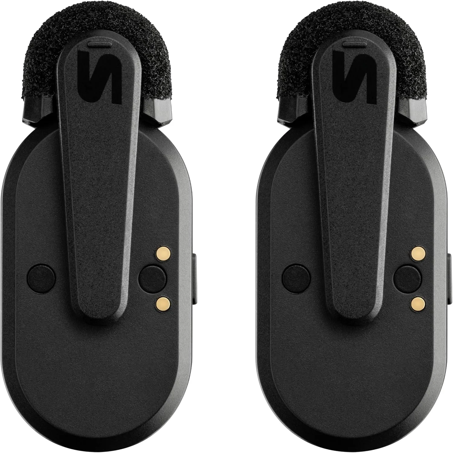 سیستم میکروفون یقه ای بی سیم دو کاناله Shure MoveMic Two، ضبط صدای ممتاز و قابل حمل، مناسب برای تولیدکنندگان محتوا، مشکی