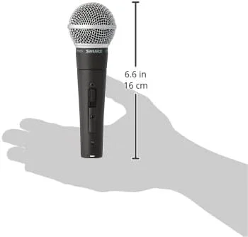 میکروفون وکال داینامیک کاردیود Shure SM58SE با سوئیچ، ضبط صدای با کیفیت استودیویی، برای آواز زنده، استریمینگ PC و پادکست میکروفون وکال داینامیک کاردیود Shure SM58SE با سوئیچ، ضبط صدای با کیفیت استودیویی، برای آواز زنده، استریمینگ PC و پادکست