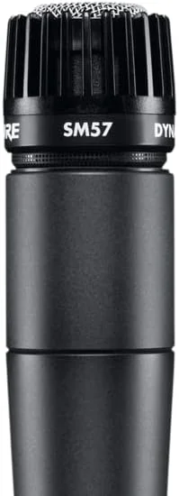 میکروفون ساز Shure SM57، دینامیک، کاردیوئید، آماده استودیو، برای اجرای زنده ساز و ضبط صدای حرفه ای، مشکی میکروفون ساز Shure SM57، دینامیک، کاردیوئید، آماده استودیو، برای اجرای زنده ساز و ضبط صدای حرفه ای، مشکی