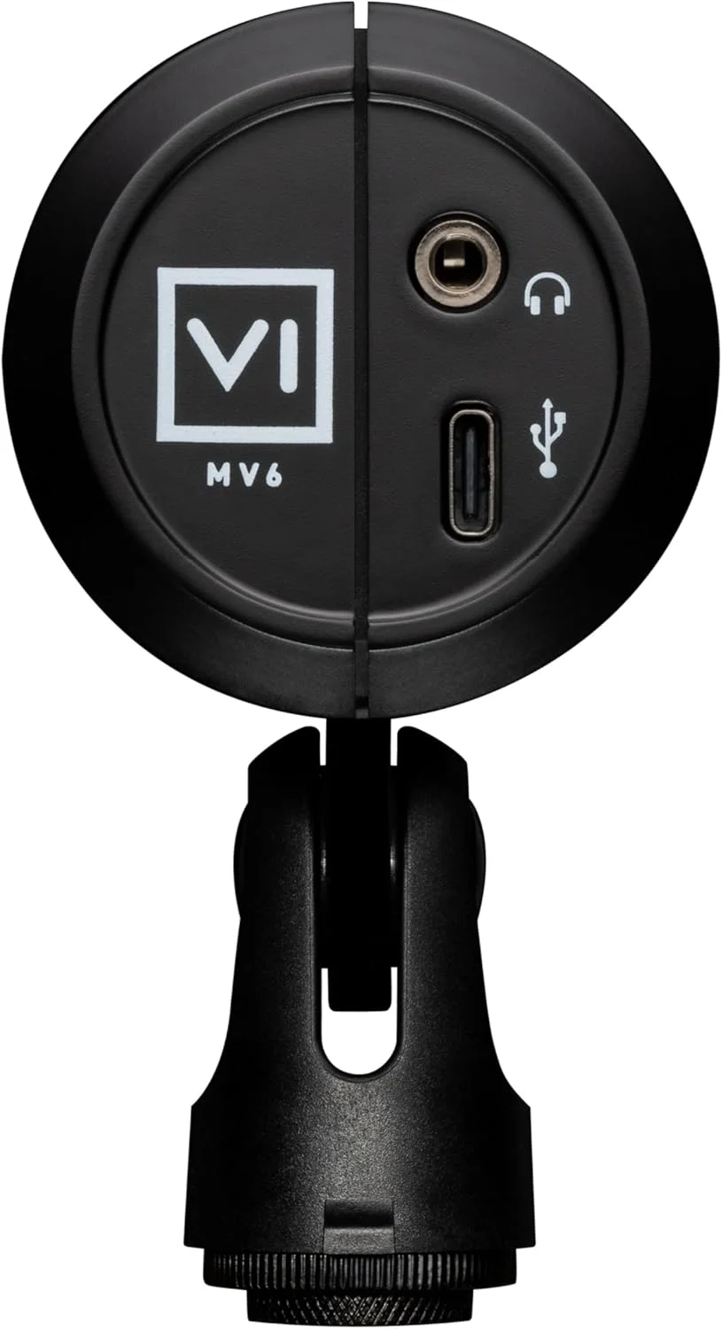 میکروفون گیمینگ Shure MV6، میکروفون USB PC دینامیک برای بازی و استریم - پایه رومیزی، حذف نویز پس زمینه، ضربه بزنید برای قطع صدا و خروجی 3.5 میلی متری برای نظارت هدفون در زمان واقعی میکروفون گیمینگ Shure MV6، میکروفون USB PC دینامیک برای بازی و استریم - پایه رومیزی، حذف نویز پس زمینه، ضربه بزنید برای قطع صدا و خروجی 3.5 میلی متری برای نظارت هدفون در زمان واقعی