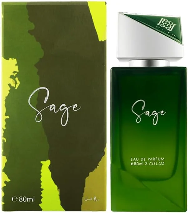 احمد المغربی Sage 80ML | عطر یونیسکس برای مردان و زنان | رایحه ماندگار پرتقال، ترنج و عود