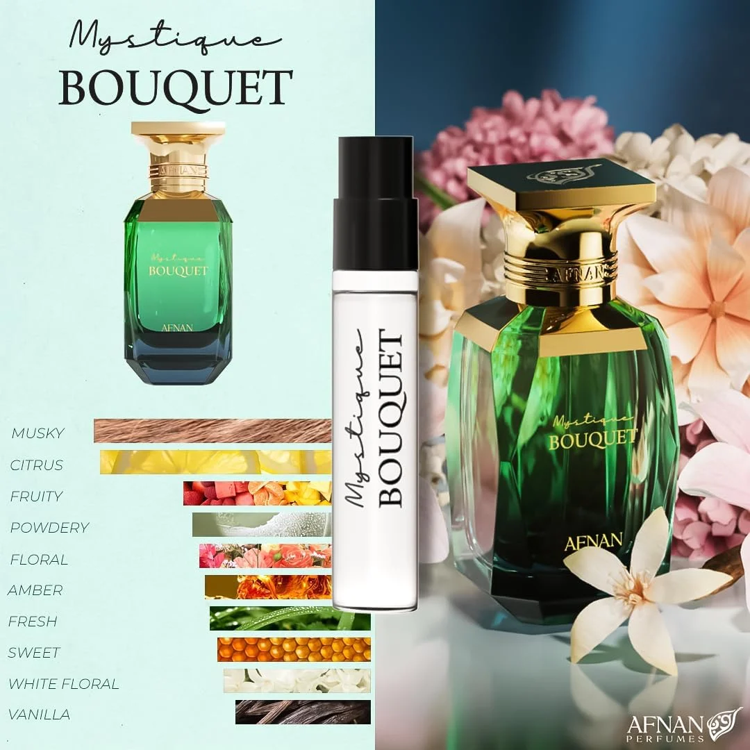 ست کشف عطری زنانه افنان Bouquet Femme Series، 2 میلی لیتر در 5 عدد ست کشف عطری زنانه افنان Bouquet Femme Series، 2 میلی لیتر در 5 عدد