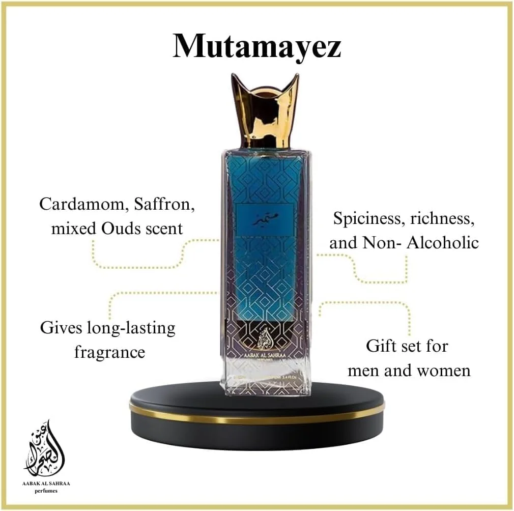عبق الصحراء مجموعه 5 عددی عطر و توله غیر الکلی - لیل ملکی، متمایز، شموخ، سیلور عود توله و روائع عود توله - عطرهای لوکس برای مردان و زنان عبق الصحراء مجموعه 5 عددی عطر و توله غیر الکلی - لیل ملکی، متمایز، شموخ، سیلور عود توله و روائع عود توله - عطرهای لوکس برای مردان و زنان